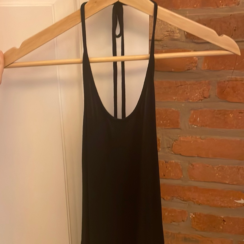 Open back halter top